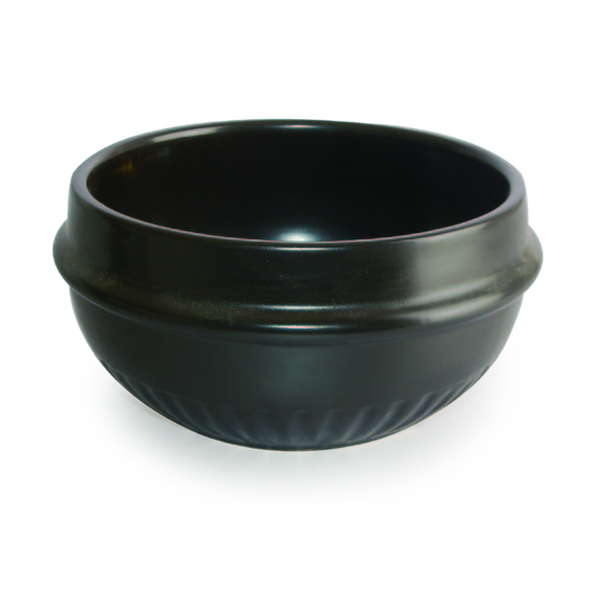 7" Black Ceramic Pot — MC-CP-180