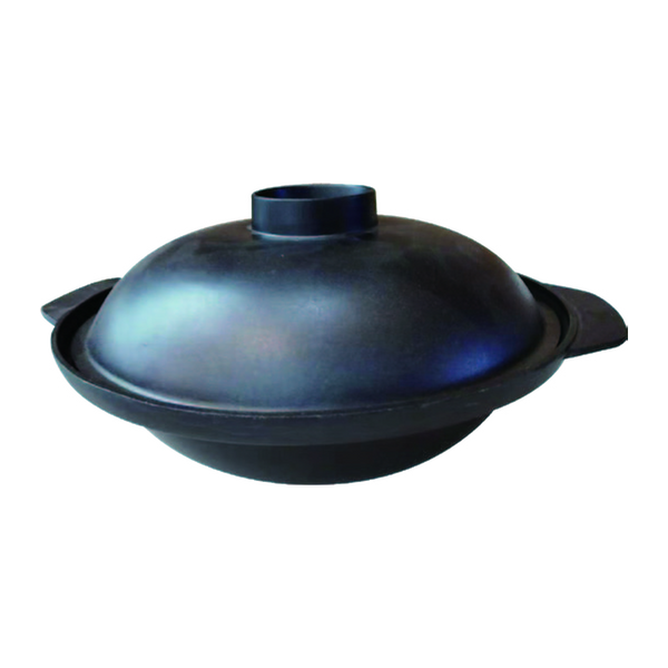 Black Aluminum Pot with Lid — CT-BP-210L