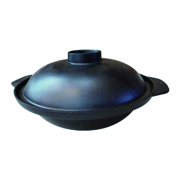 Black Aluminum Pot with Lid — CT-BP-240L