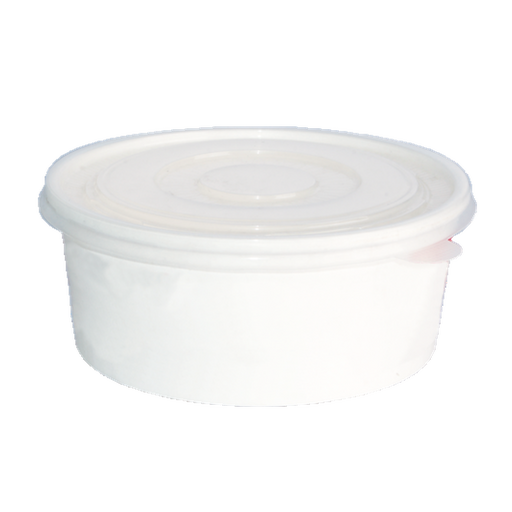 37oz White Paper Soup Container Full Colour Print — HY-1100P