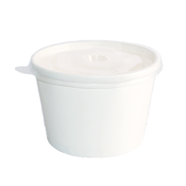33oz White Paper Soup Container Full Colour Print — HY-960P