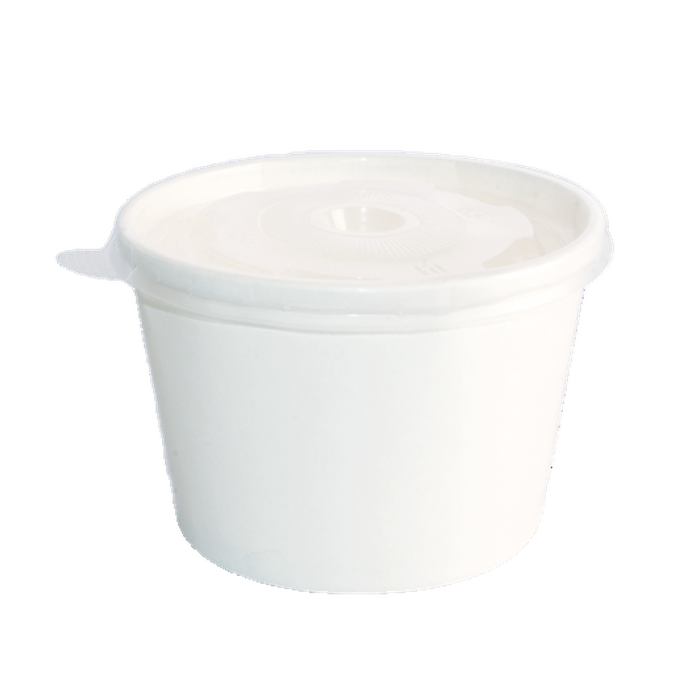 33oz White Paper Soup Container Full Colour Print — HY-960P