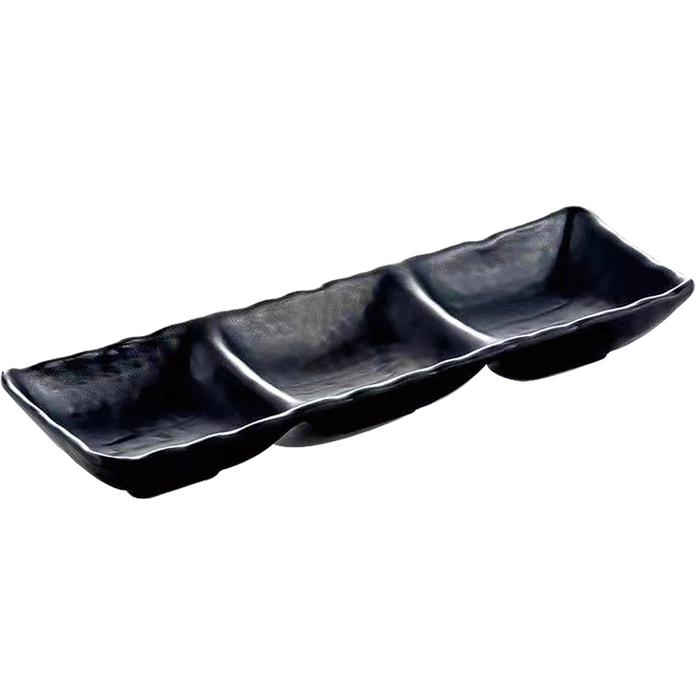 10.5" 3 Compartment Sauce Dish — YG-15105