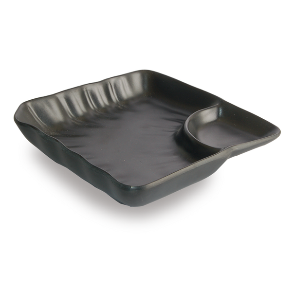7" 2 Compartments Square Dish — YG-YG140128