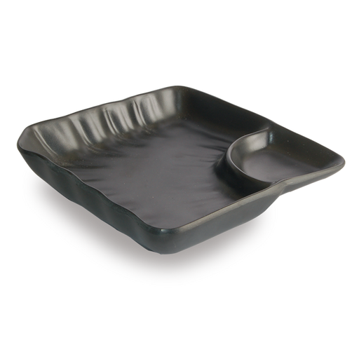 7" 2 Compartments Square Dish — YG-YG140128