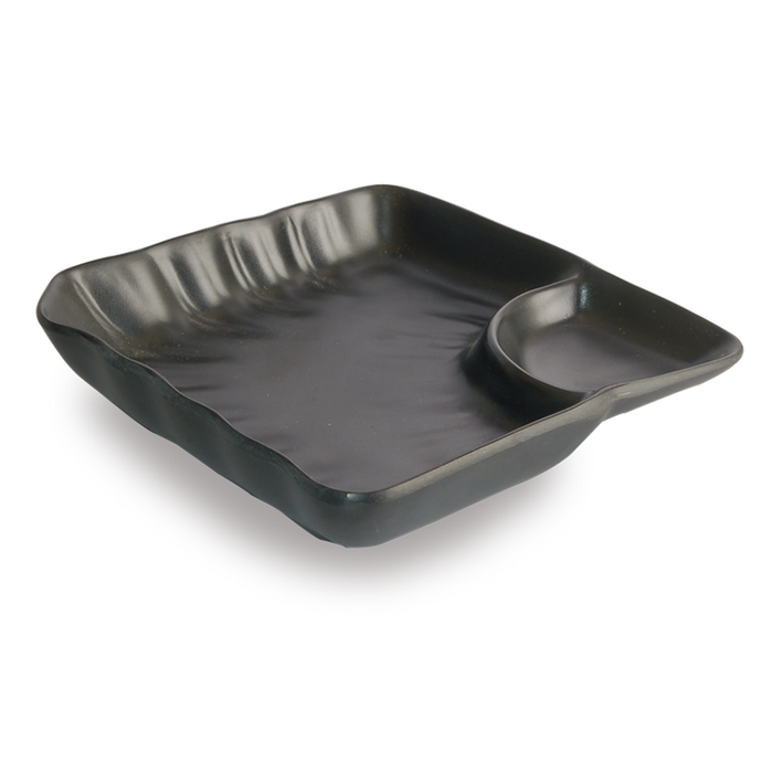 7" 2 Compartments Square Dish — YG-YG140128