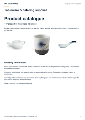 OHT product catalogue cover