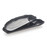 10.5" Semi-Circle Shaped 2 Compartments Plate / Pack of 10